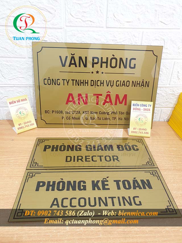 In Biển Công Ty Lấy Ngay 200K - Làm Biển Công Ty Mica giá rẻ tại Hà Nội